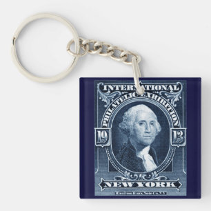 1913 New York Philatelic Exhibit Keychain
