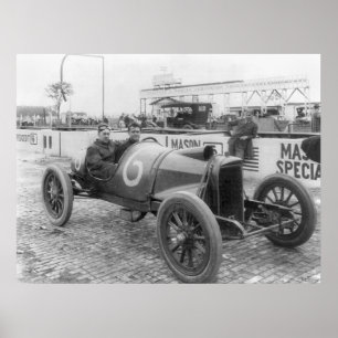1913 Race Car Poster