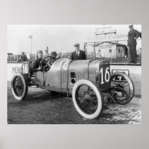 1913 Race Car Poster