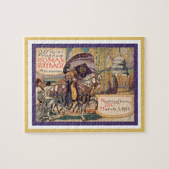 1913 Suffrage Parade Procession Votes For Women Jigsaw Puzzle (Horizontal)