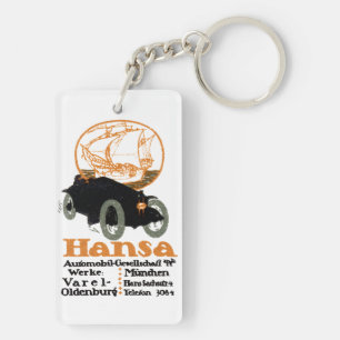 1914 Hansa Automobile Keychain