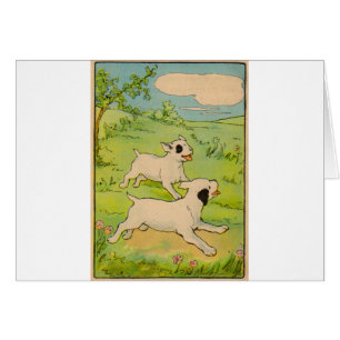 1914 two dogs running