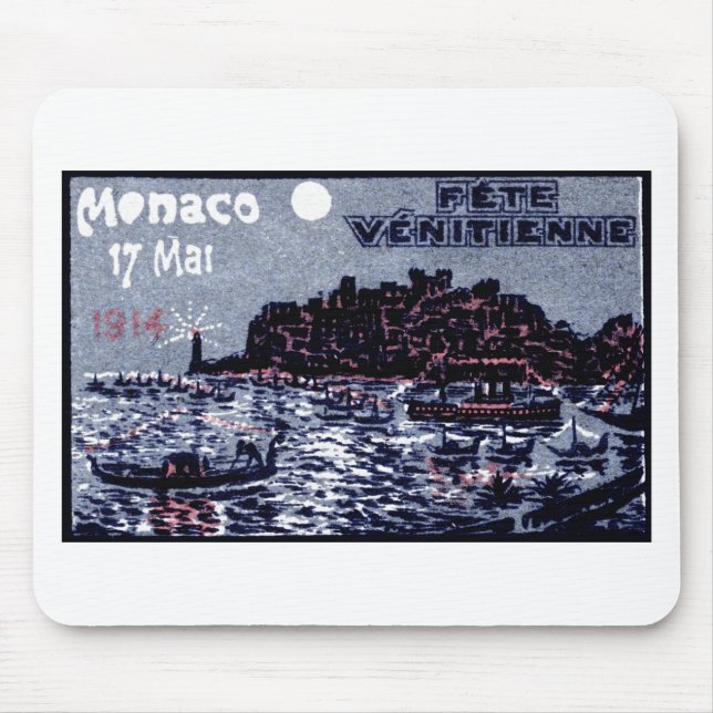 1914 Venetian Festival of Monaco Mouse Pad (Front)