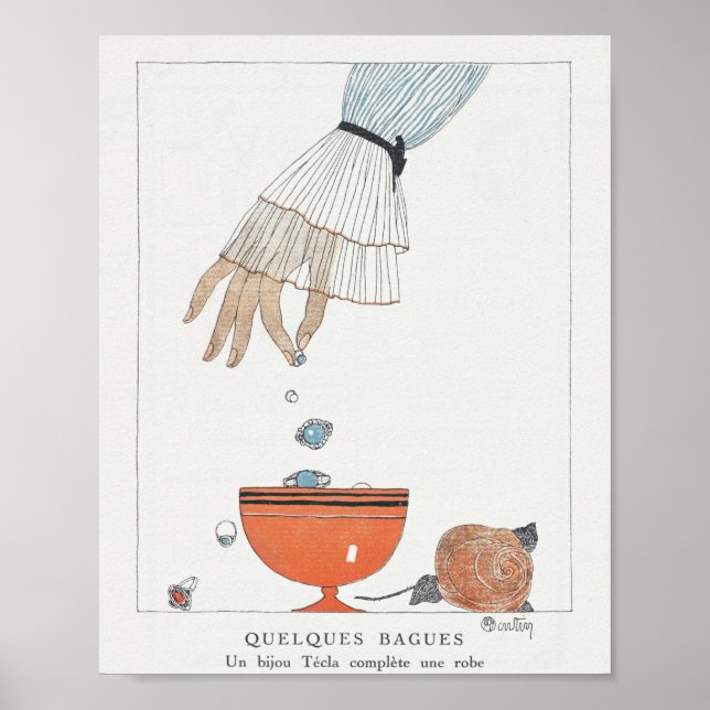 1914 vintage fashion plate  poster (Front)