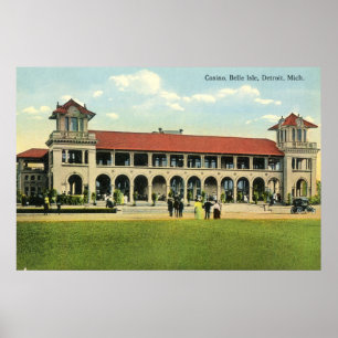 1915 Casino, Belle Isle, Detroit, MI Poster