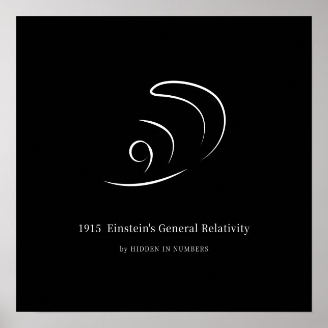 1915 Einstein's General Relativity  Poster (Front)
