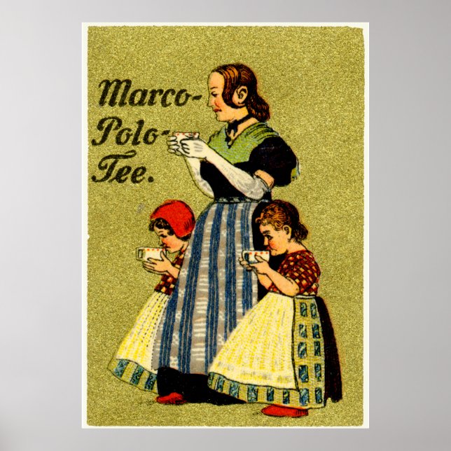 1915 Enjoy Marco Polo Tea Poster (Front)