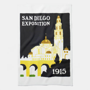 1915 San Diego Exposition Kitchen Towel
