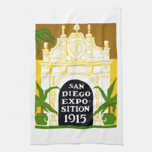 1915 San Diego Exposition Kitchen Towel