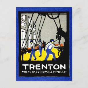 1915 Vintage Trenton New Jersey Postcard