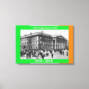 1916 Irish image for wrapped-canvas Canvas Print
