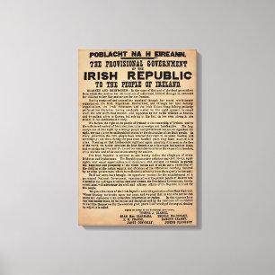 1916 Irish Proclamation Canvas (Original Copy)