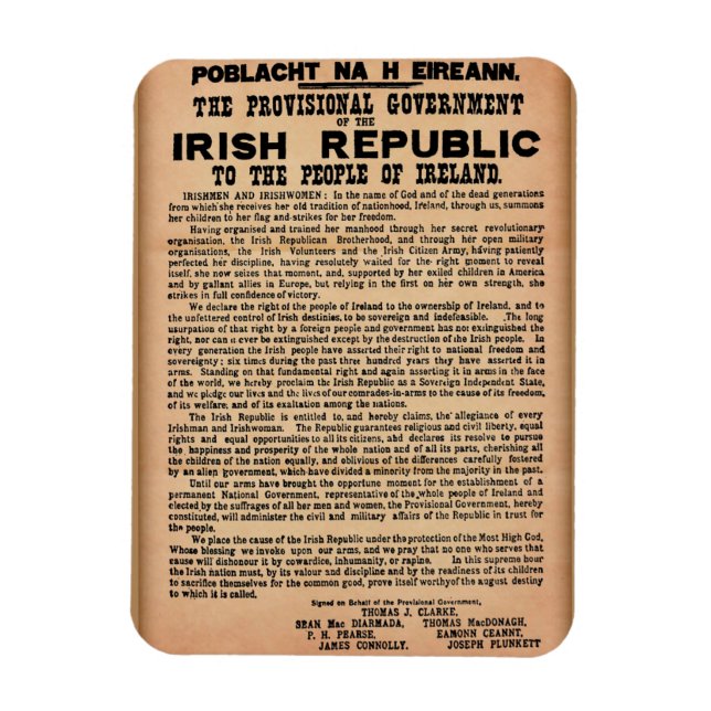 1916 Proclamation Magnet (Vertical)