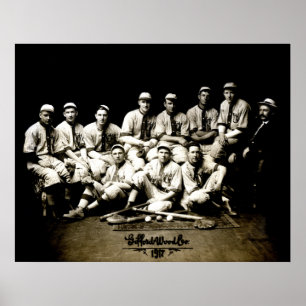 1917 Baseball Team Poster