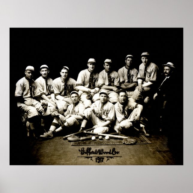 1917 Baseball Team Poster (Front)