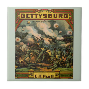 1917 The Battle of Gettysburg sheet music cover Tile