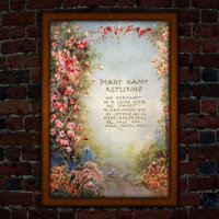 1917 Vintage Floral Birthday Greeting 