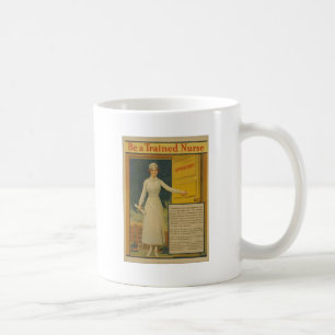 1917 WWI Poster Be A Trained Nurse -Nursing School Coffee Mug