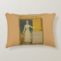 1917 WWI Poster Be A Trained Nurse Propaganda