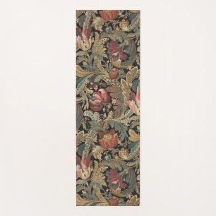 1918 Vintage Rich Floral Tapestry Brocade Damask Yoga Mat