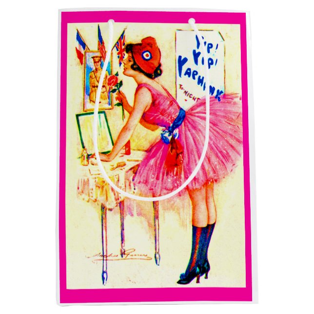 1918 Yip Yip Yaphank playbill cover print Medium Gift Bag (Front)