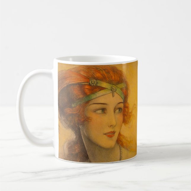 1919 gorgeous redhead coffee mug (Left)