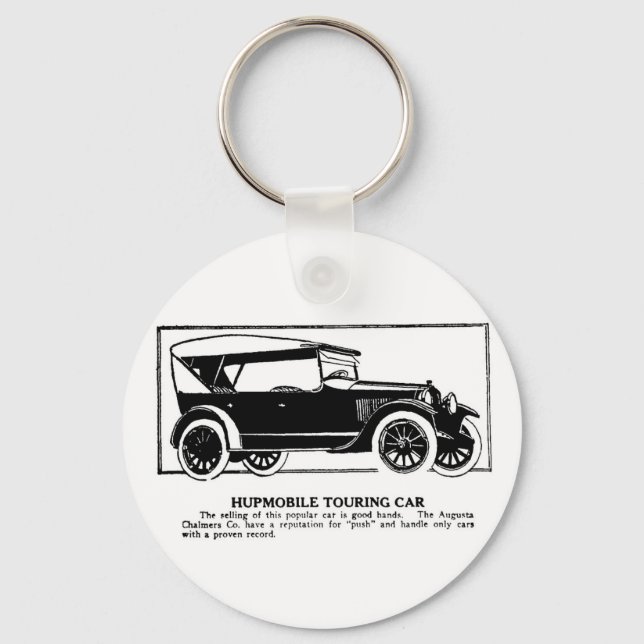 1919 Hupmobile Touring Car Advertisement Keychain (Front)