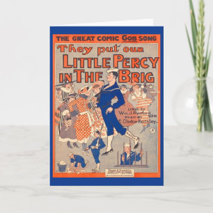 1919 They Put Our Little Percy in the Brig  Card
