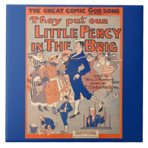  1919 They Put Our Little Percy in the Brig  Tile