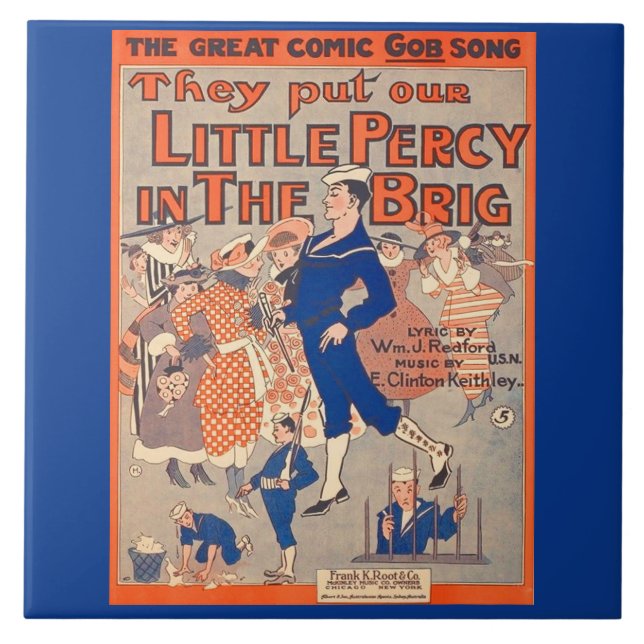  1919 They Put Our Little Percy in the Brig  Tile (Front)
