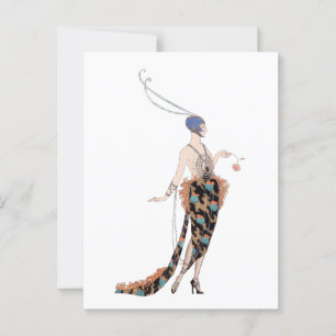 1919 women's fashion postcard