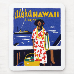 1920 Aloha from Hawaii Mouse Pad
