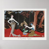 1920 Barbier Art déco Mode française Illustration