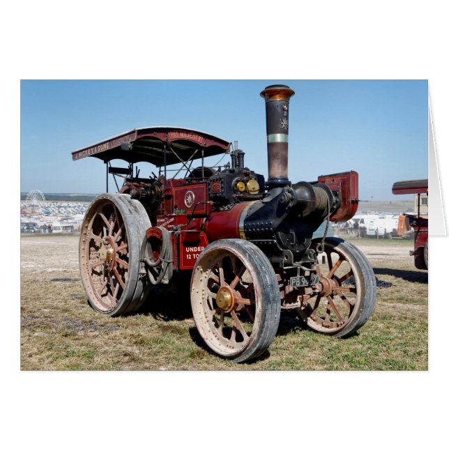 1920 Burrell 6nhp Road Locomotive and Crane Engine (Front Horizontal)