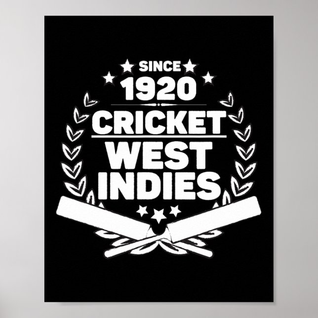 1920 Cricket West Indies Cricket Player  Poster (Front)