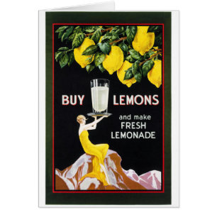 1920 Épicerie Vintage affiche de limonade restauré