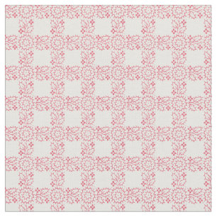 1920 Floral Grid Fabric