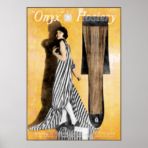 1920 Hosiery Ad - Cute and Artistic Poster
