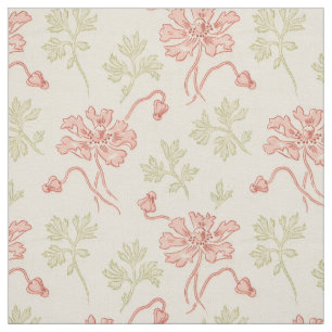 1920 Pale Poppies Fabric