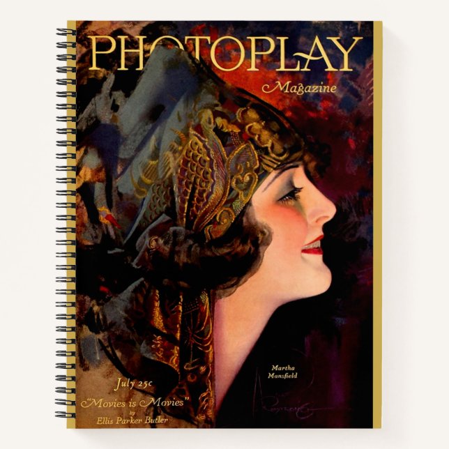 1920 Photoplay magazine cover Notebook (Front)