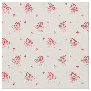 1920 Red Leaves Fabric