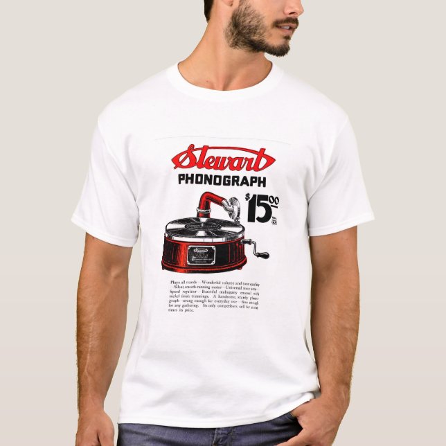 1920 Stewart Phonograph T-Shirt (Front)