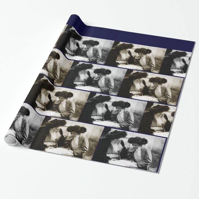 1920 Studying the Torah Wrapping Paper (Unrolled)