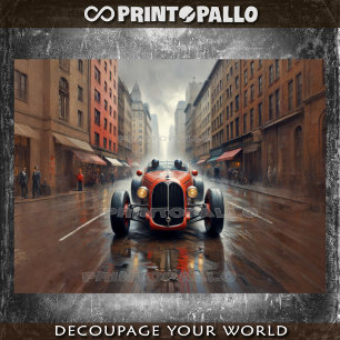 1920 two seat racing car in New York Tissue Paper