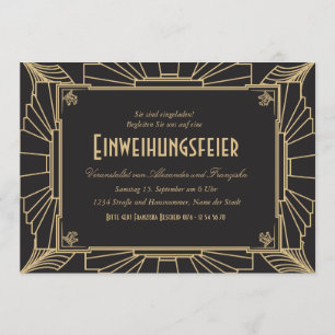 1920 unter dem Motto Einweihungsparty Einladung Invitation