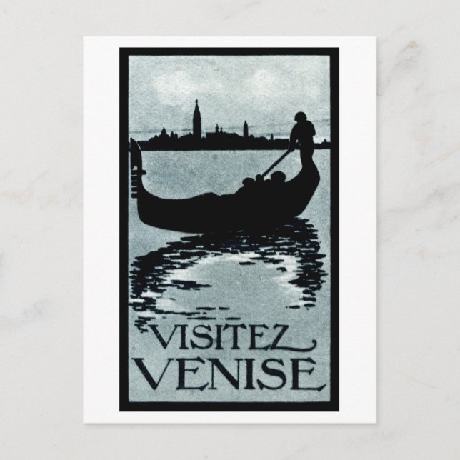 1920 Venice Travel Poster Postcard (Front)