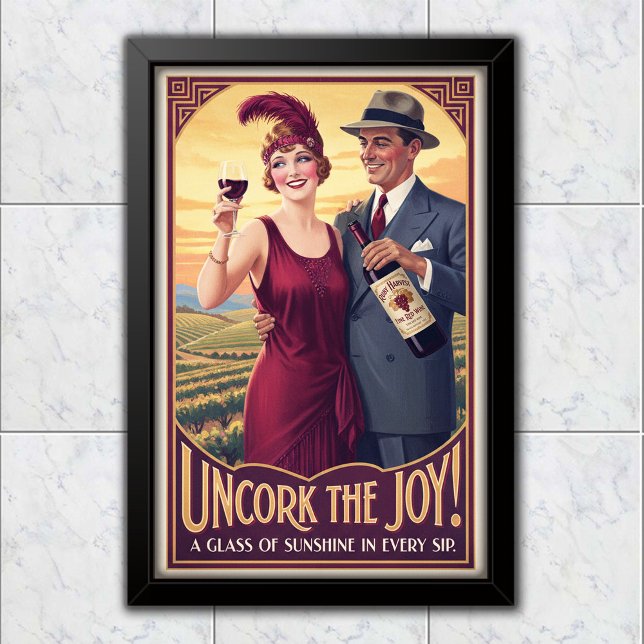 1920 Vintage Ruby Harvest Wine Advertising Poster (Creator Uploaded)