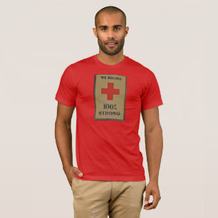 1920 WWI Red Cross "We Belong 100% Strong" T-Shirt