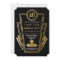 1920's Art Deco Birthday Invite Party Gold