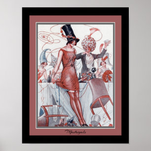 1920's Art Deco "Madrigals" Poster